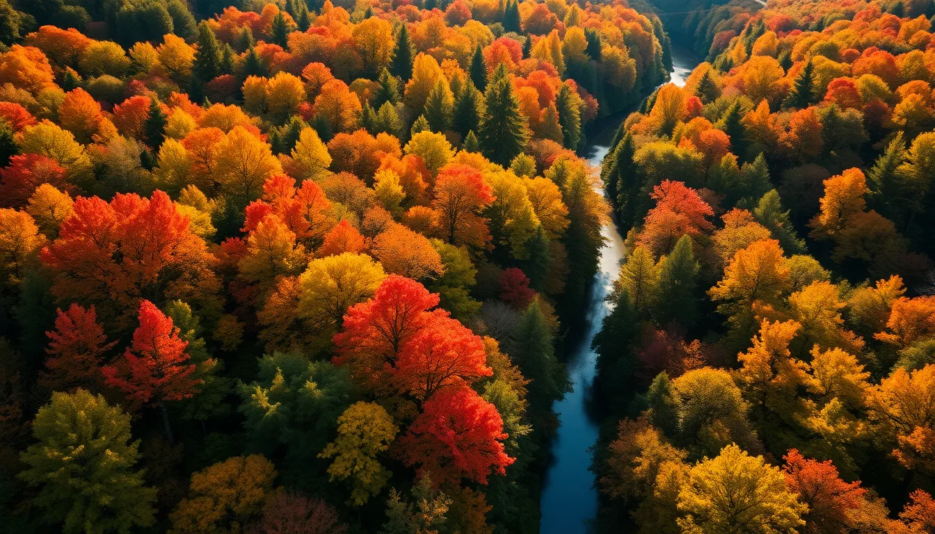 Coastal Cliff at Sunrise Aerial View