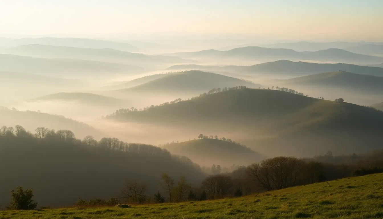 Majestic Snow-Capped Mountain Range