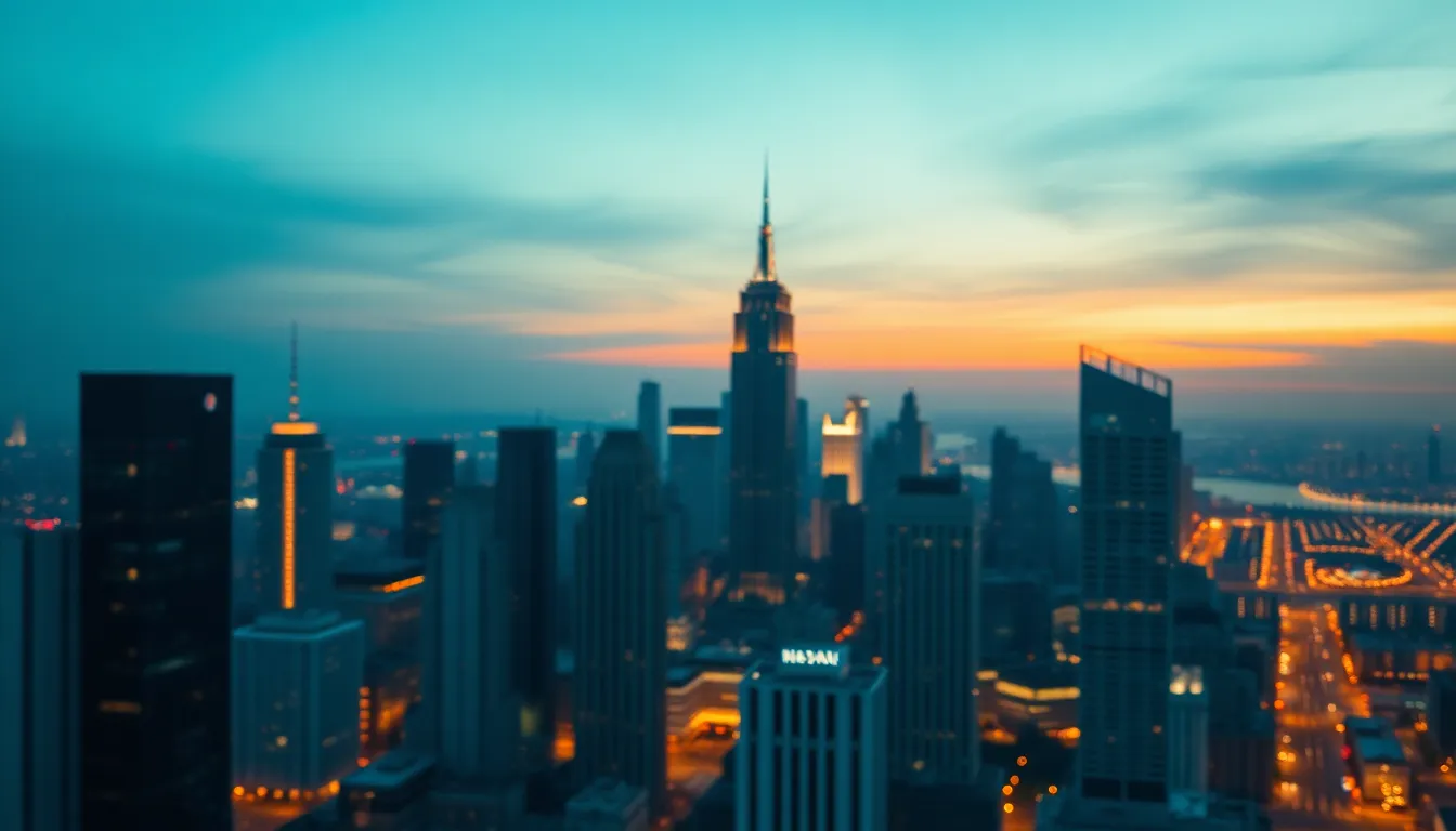 Urban Skyline at Twilight