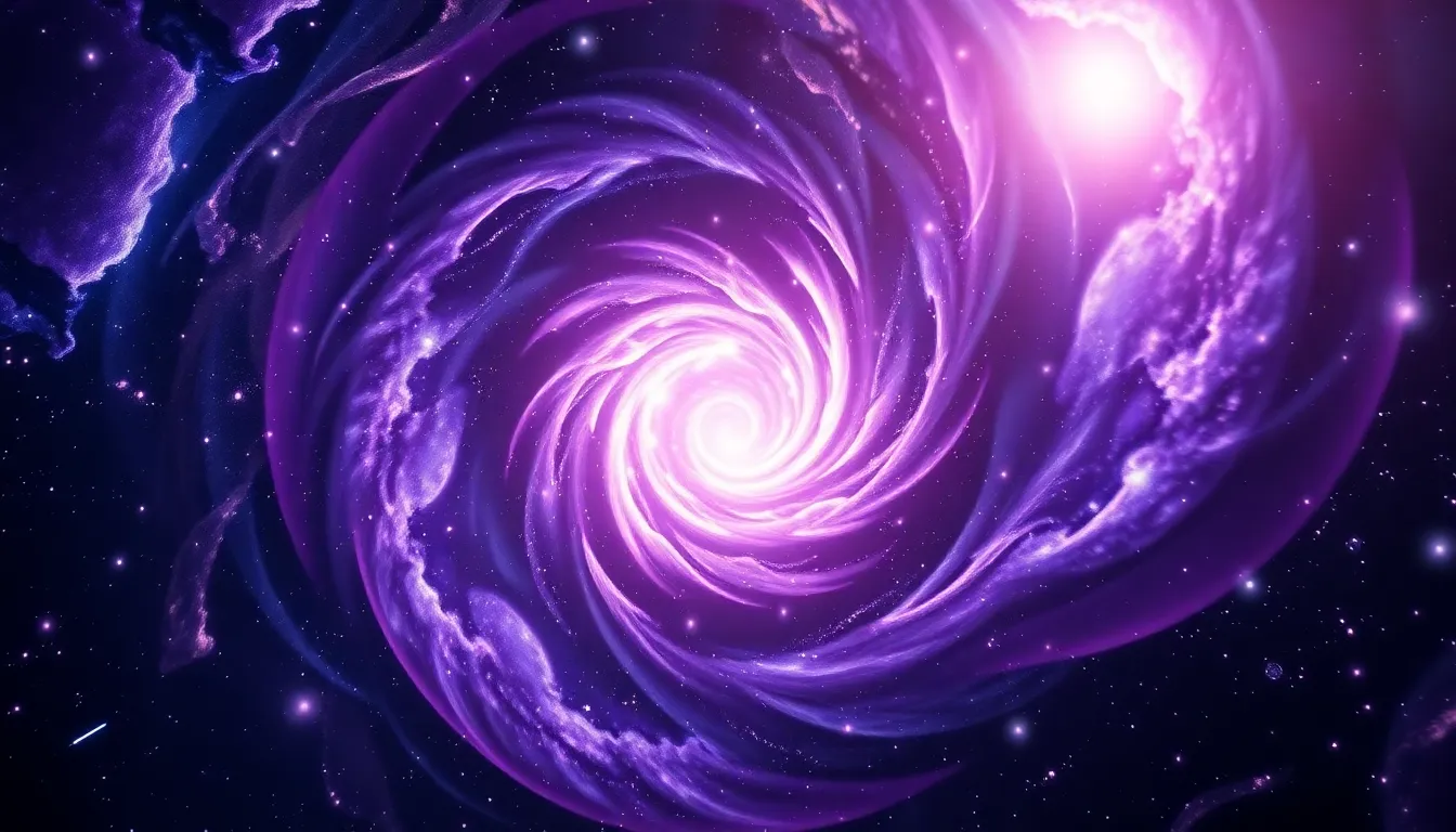 Cosmic Swirls in Vibrant Color Palette