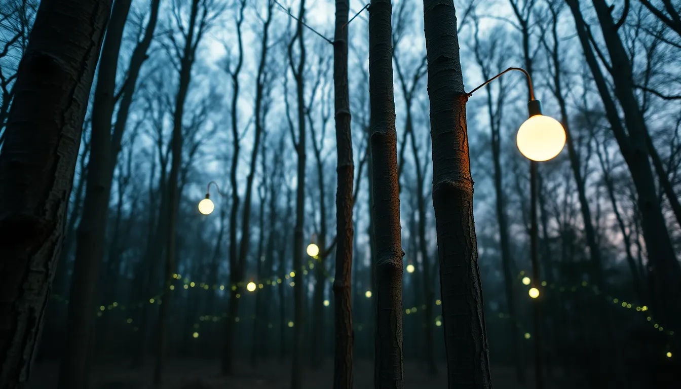 Luminescent Forest at Twilight
