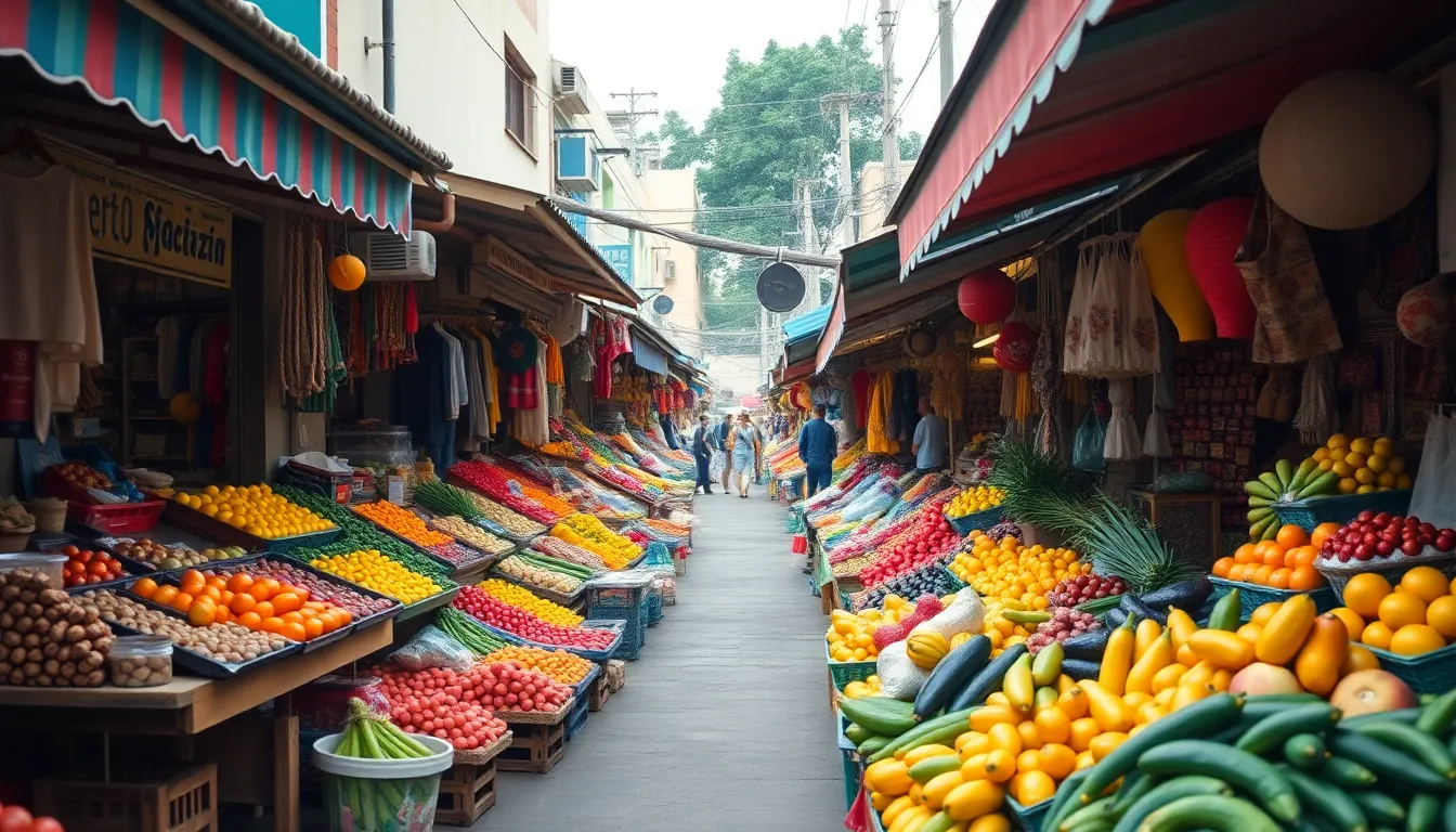 Bustling Street Market Vibes