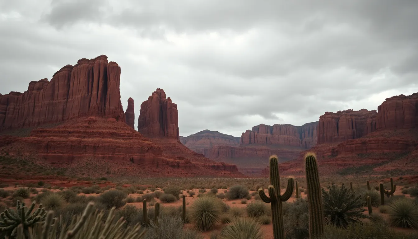 Dramatic Desert Landscape