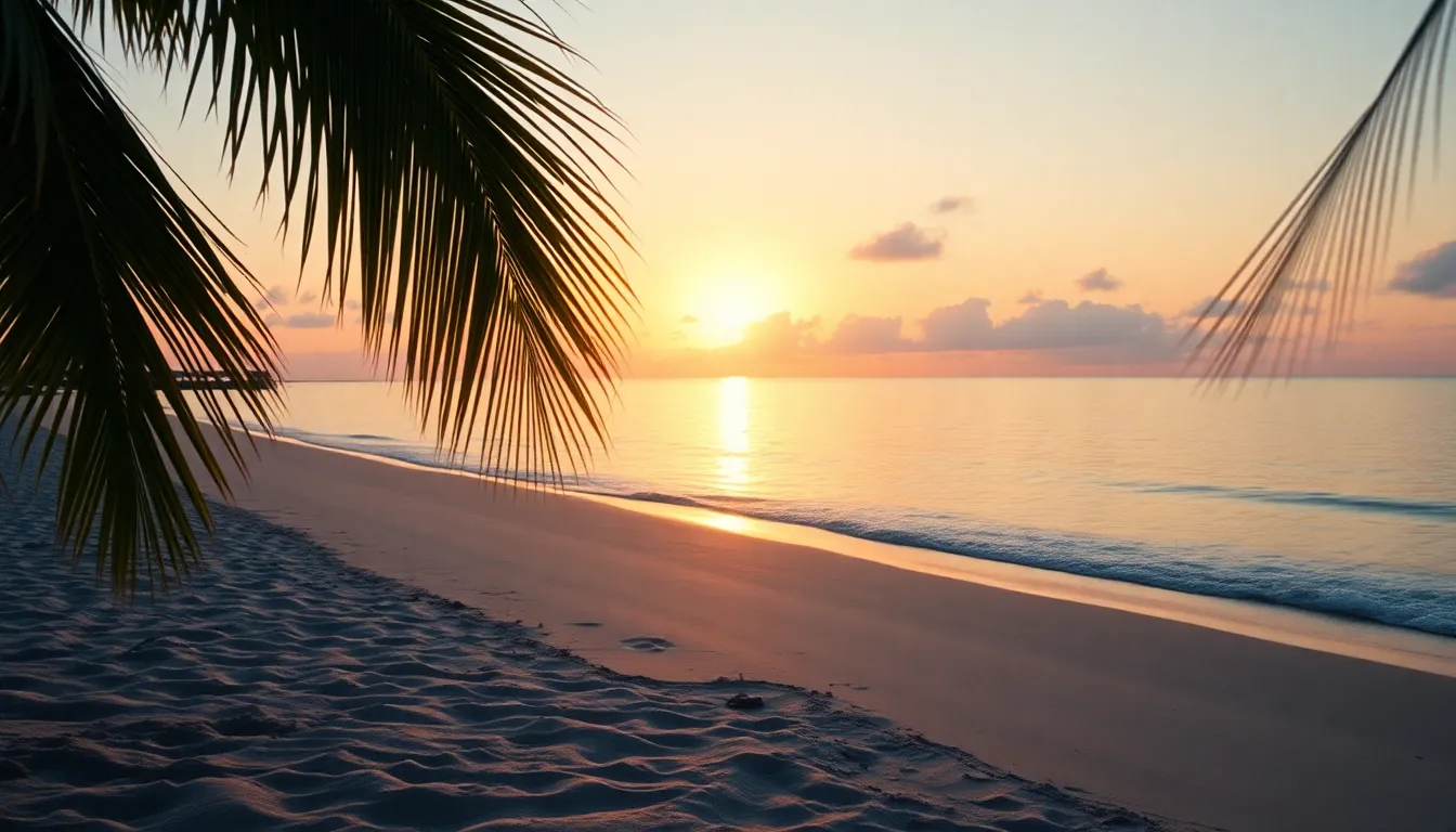 Serene Beach Sunset