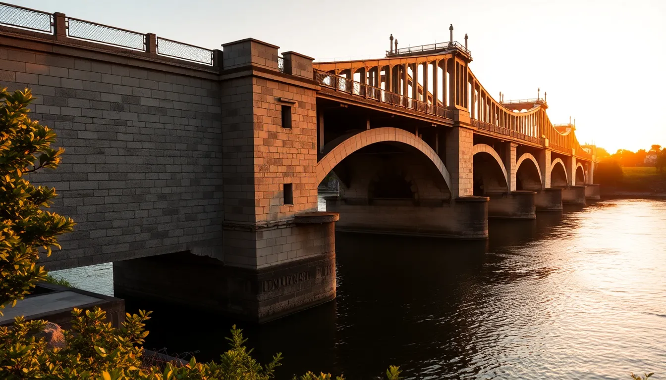 Historic Bridge at Sunrise