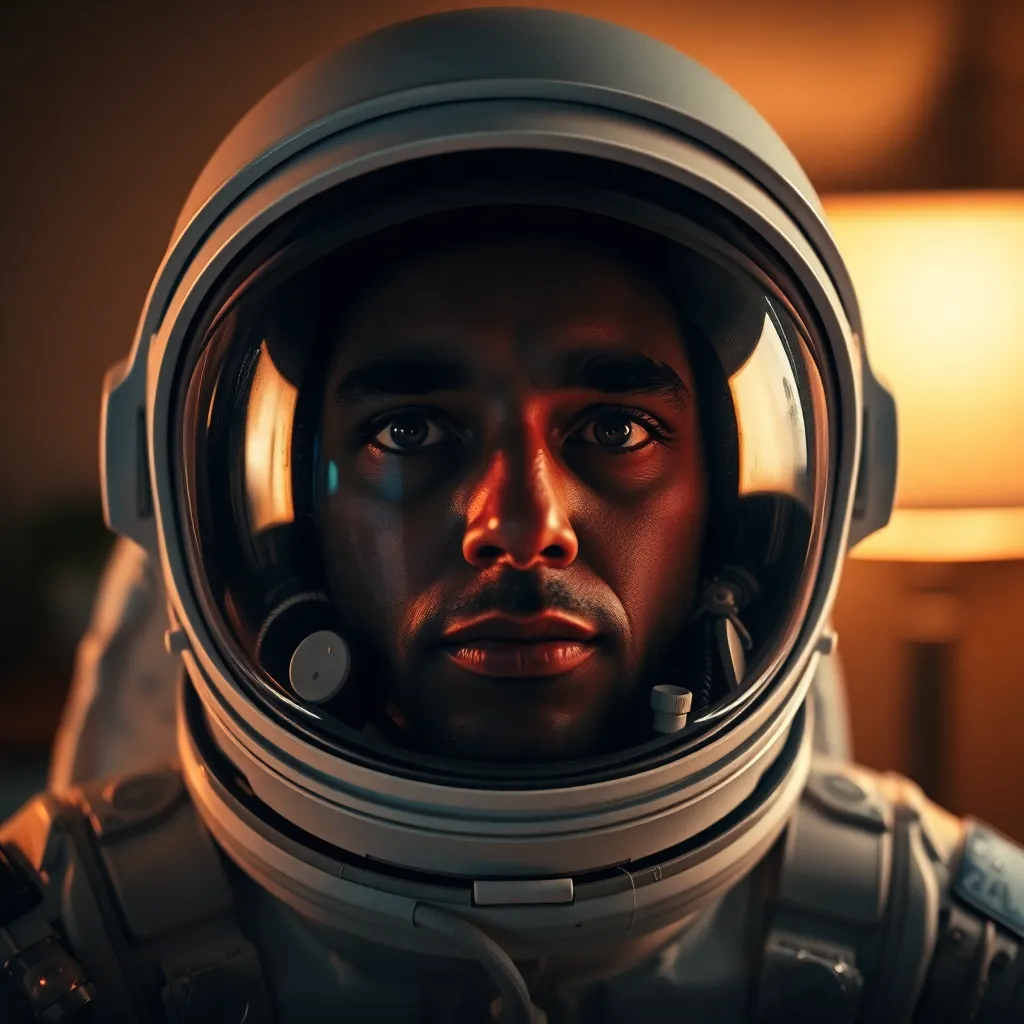 Close-Up Portrait of an Astronaut