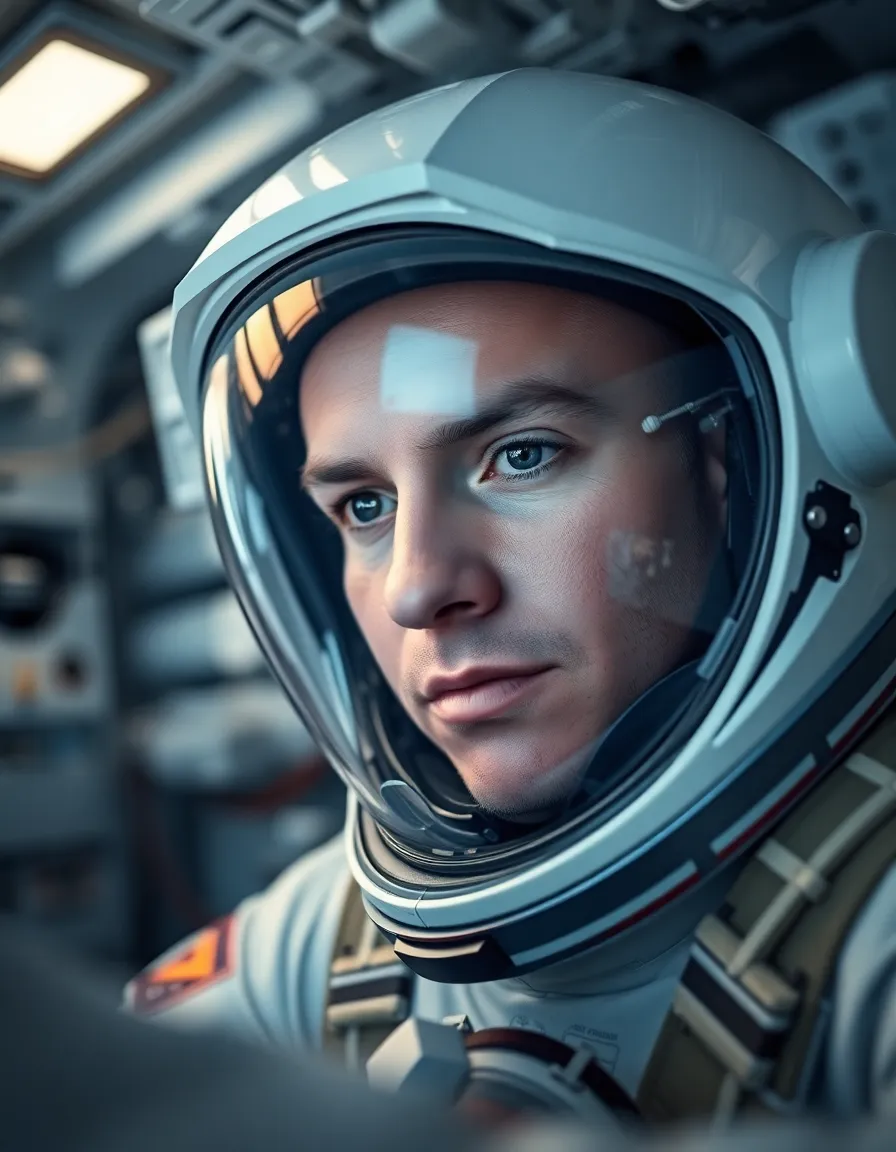 Astronaut Portrait Inside ISS