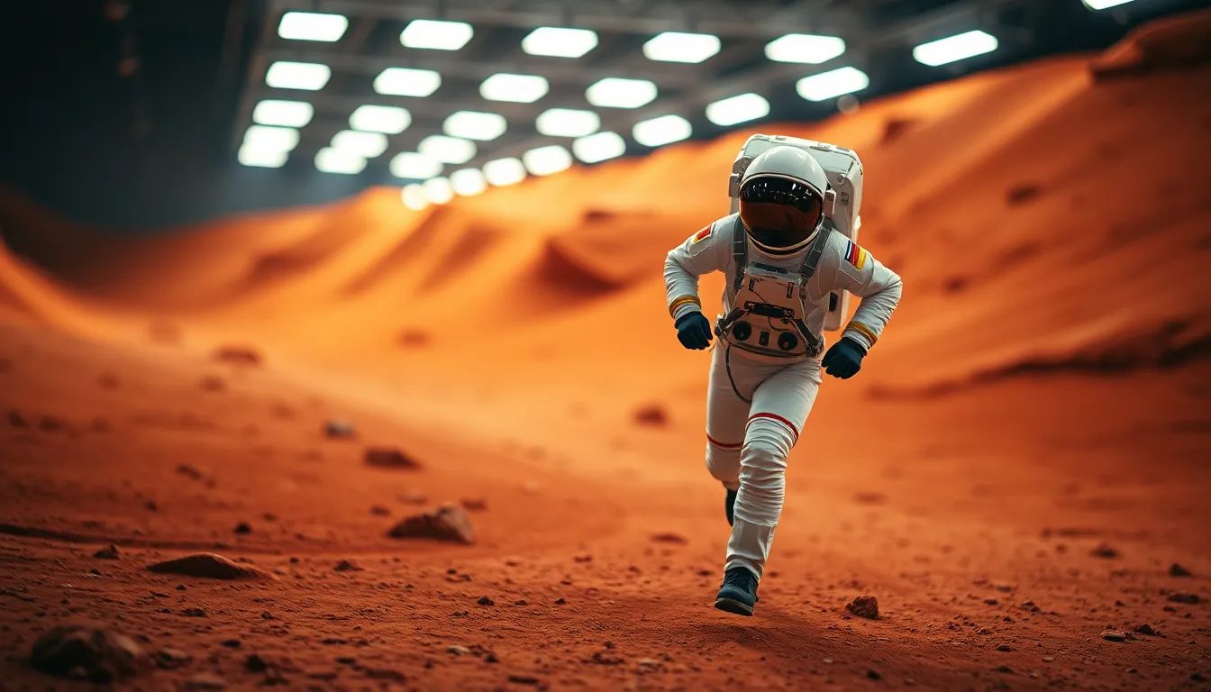 Astronaut Training in Mars Simulation
