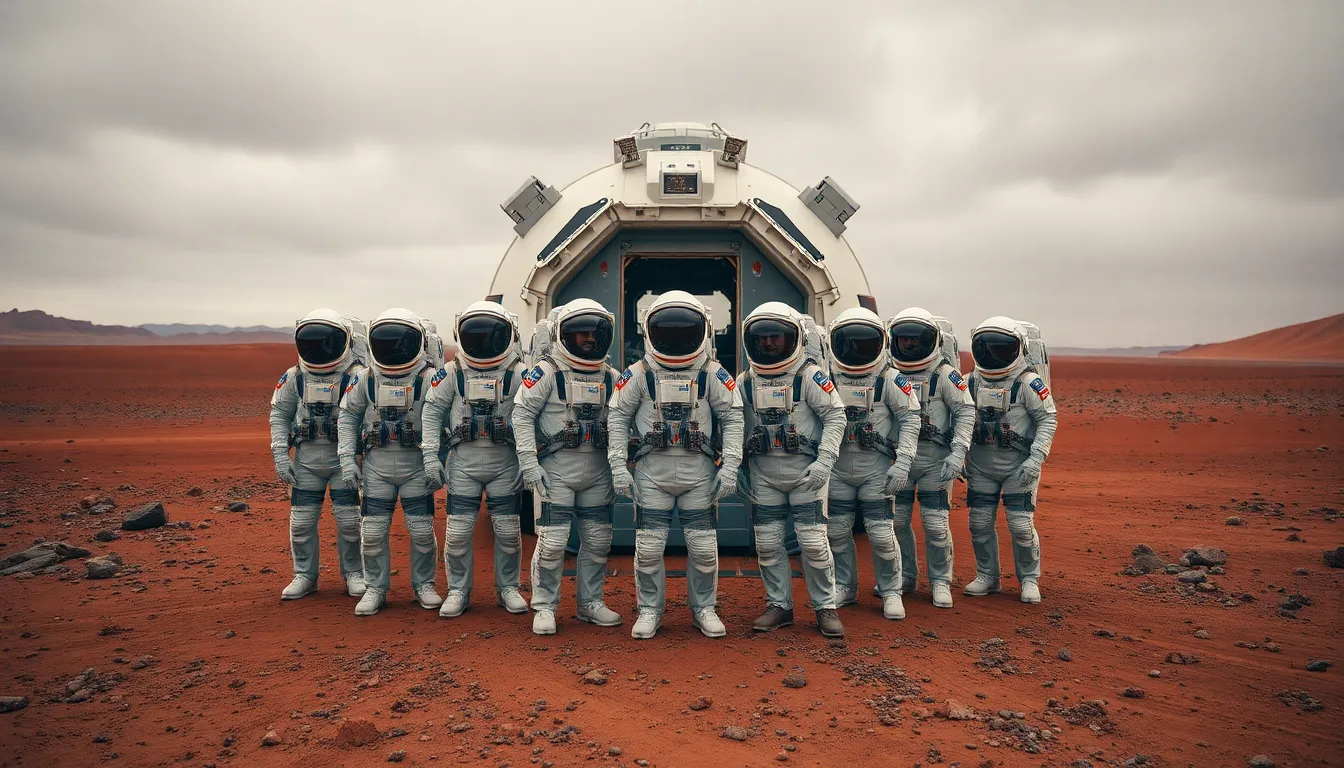 Astronauts on the Martian Surface