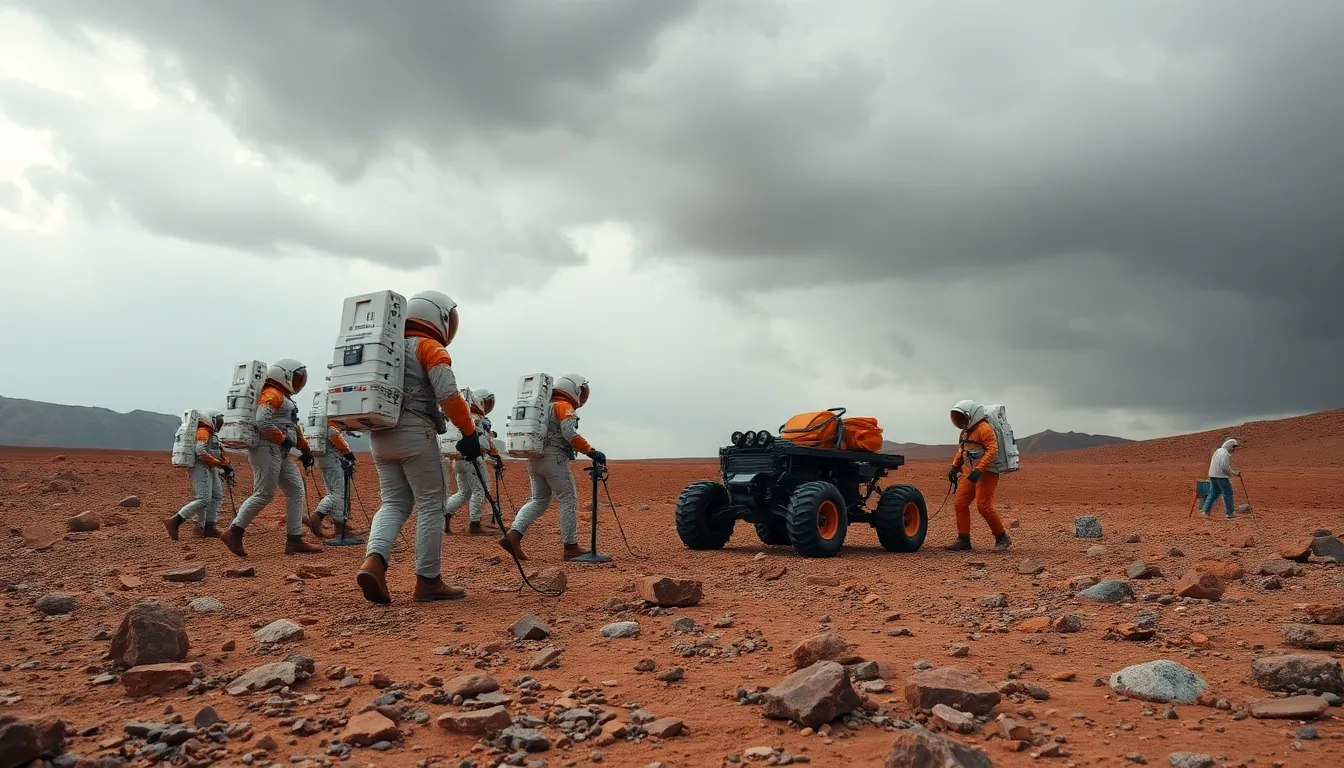 Astronauts Preparing for Mars Mission