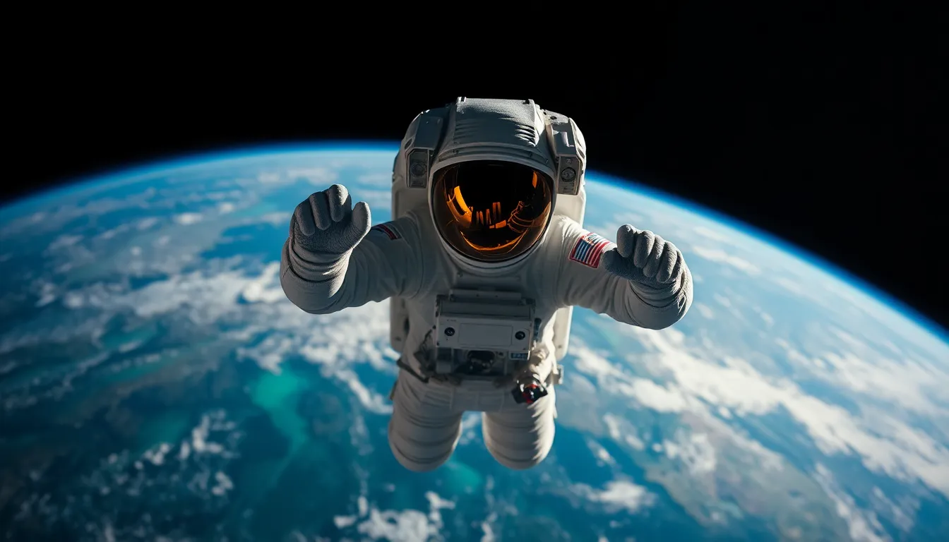 Astronaut in Low Earth Orbit