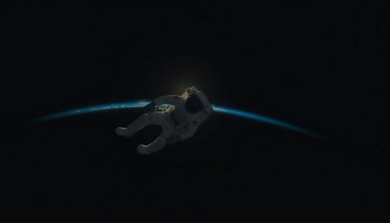 Astronaut Floating in Space