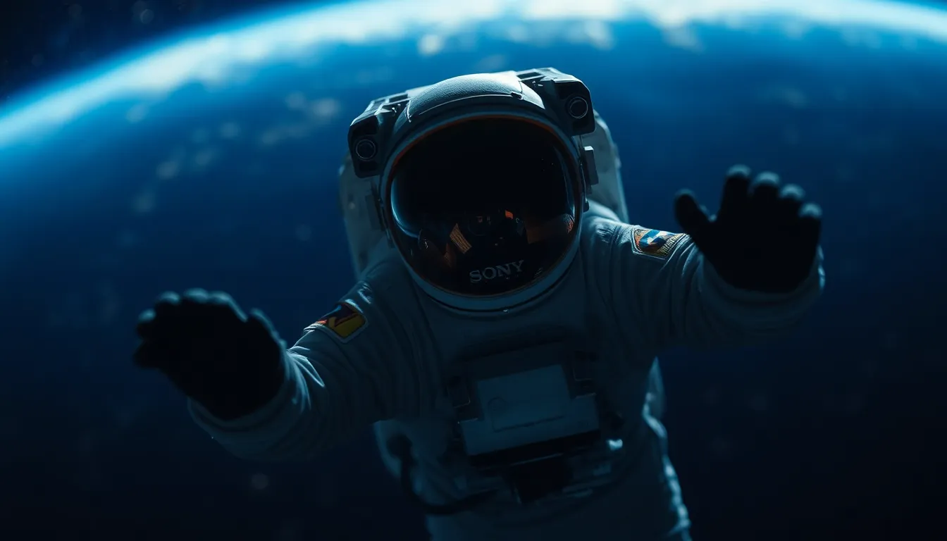 Astronaut Floating in Space