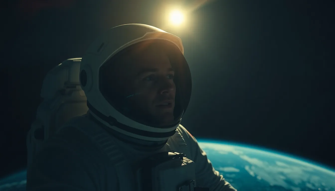 Astronaut Floating in Space