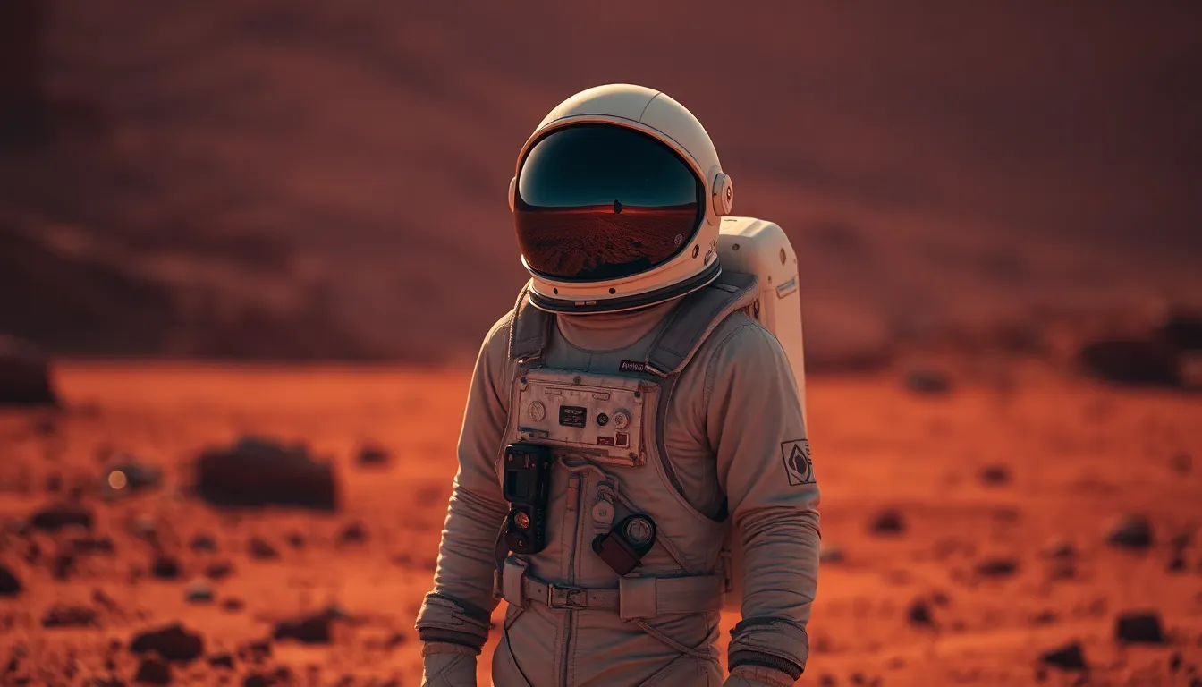 Astronaut on the Martian Surface