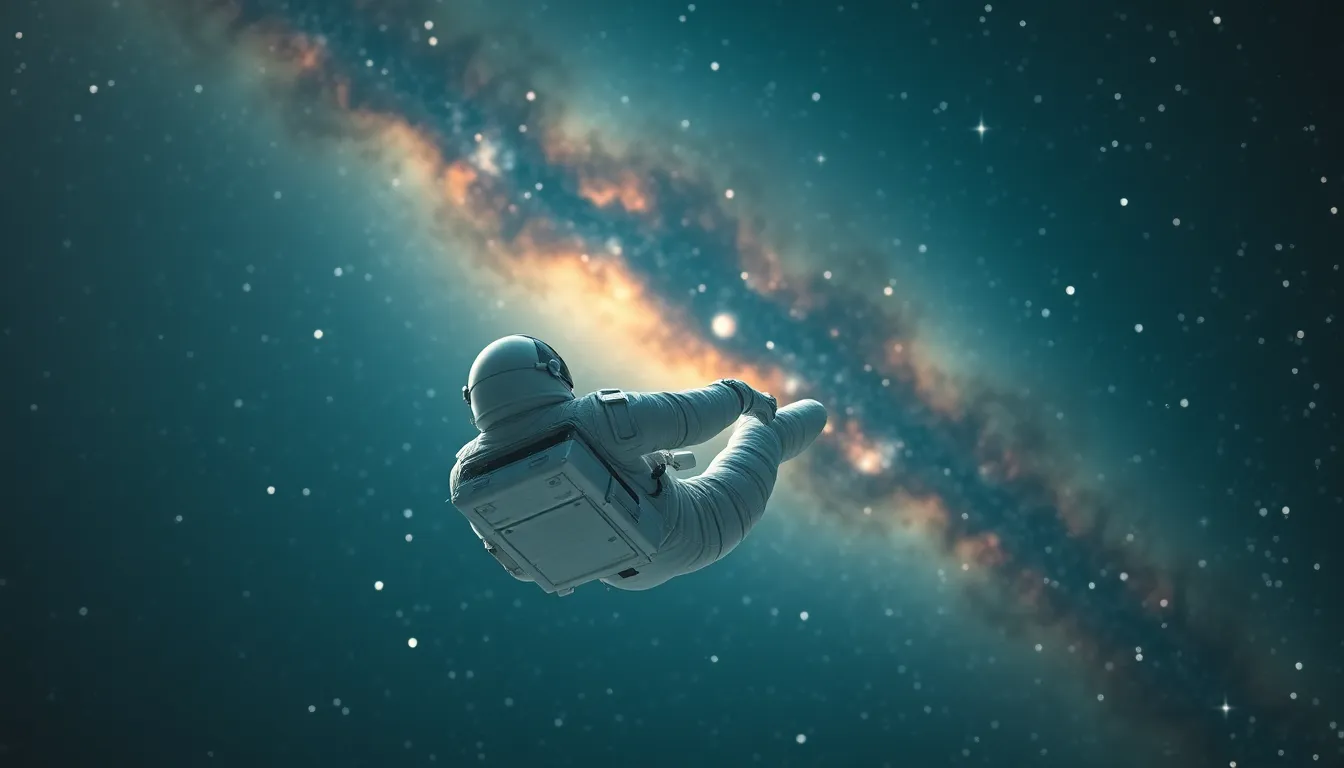 Astronaut Floating in Space