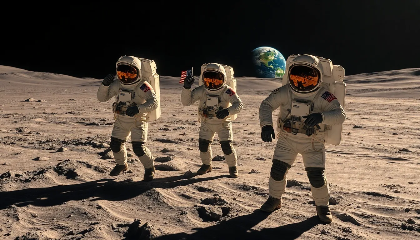 Astronauts on the Lunar Surface