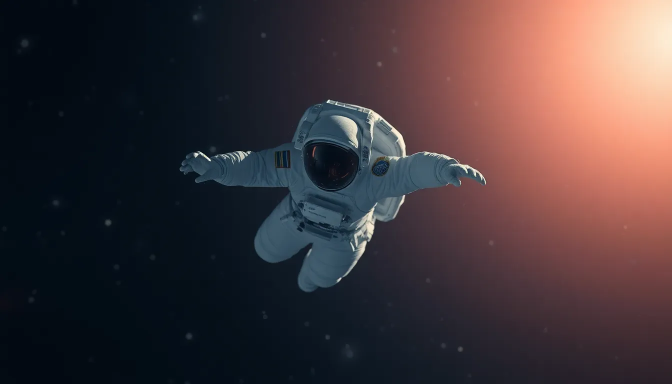 Astronaut Floating in Space