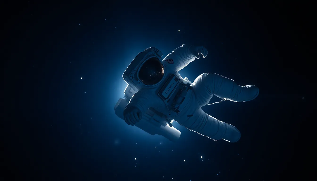 Astronaut Floating in Space