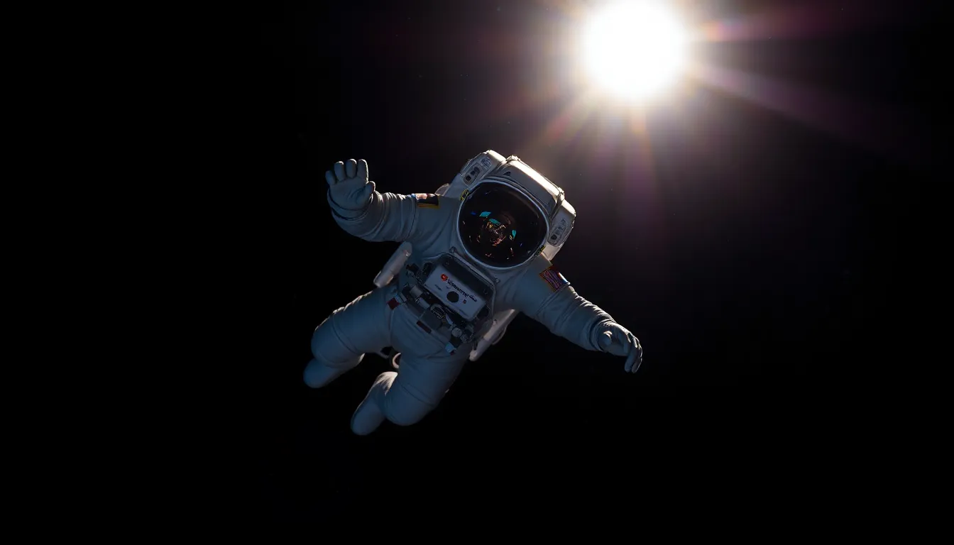 Astronaut Floating in Space
