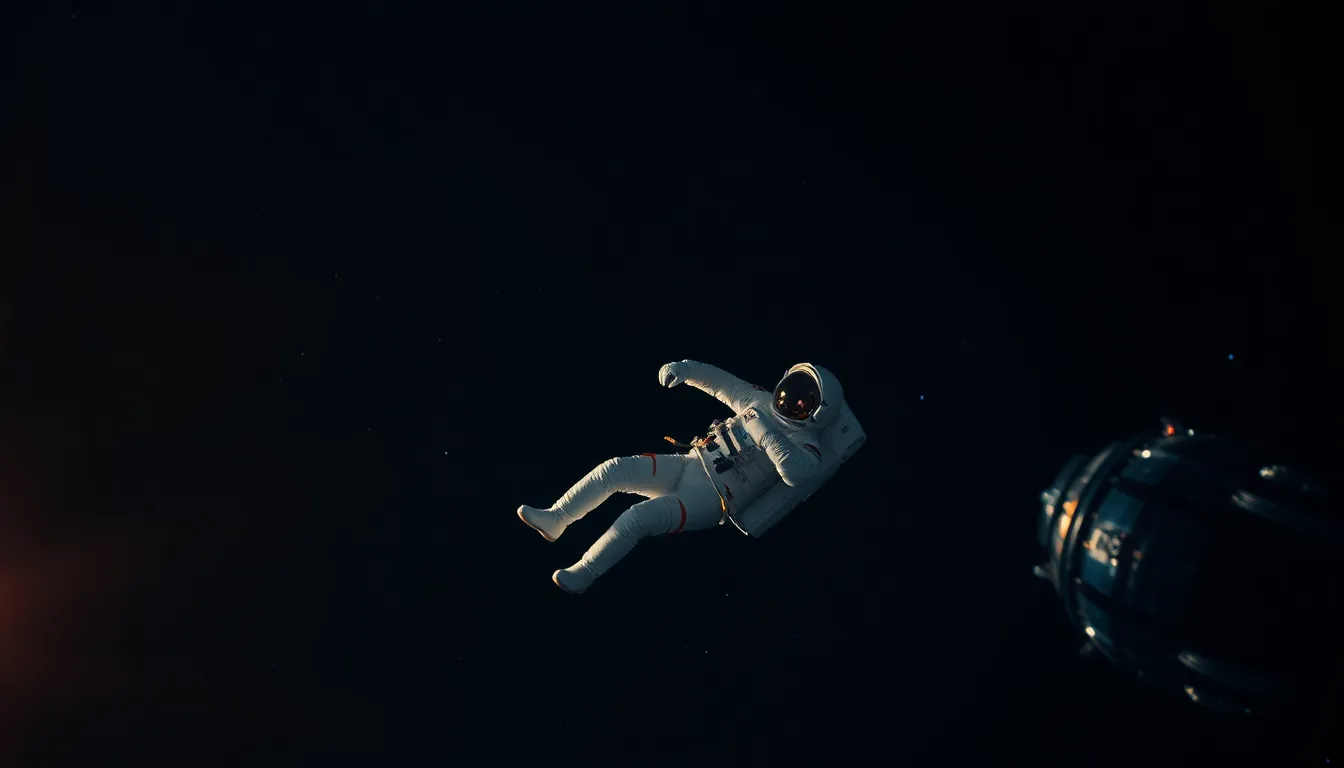 Astronaut Floating in Space