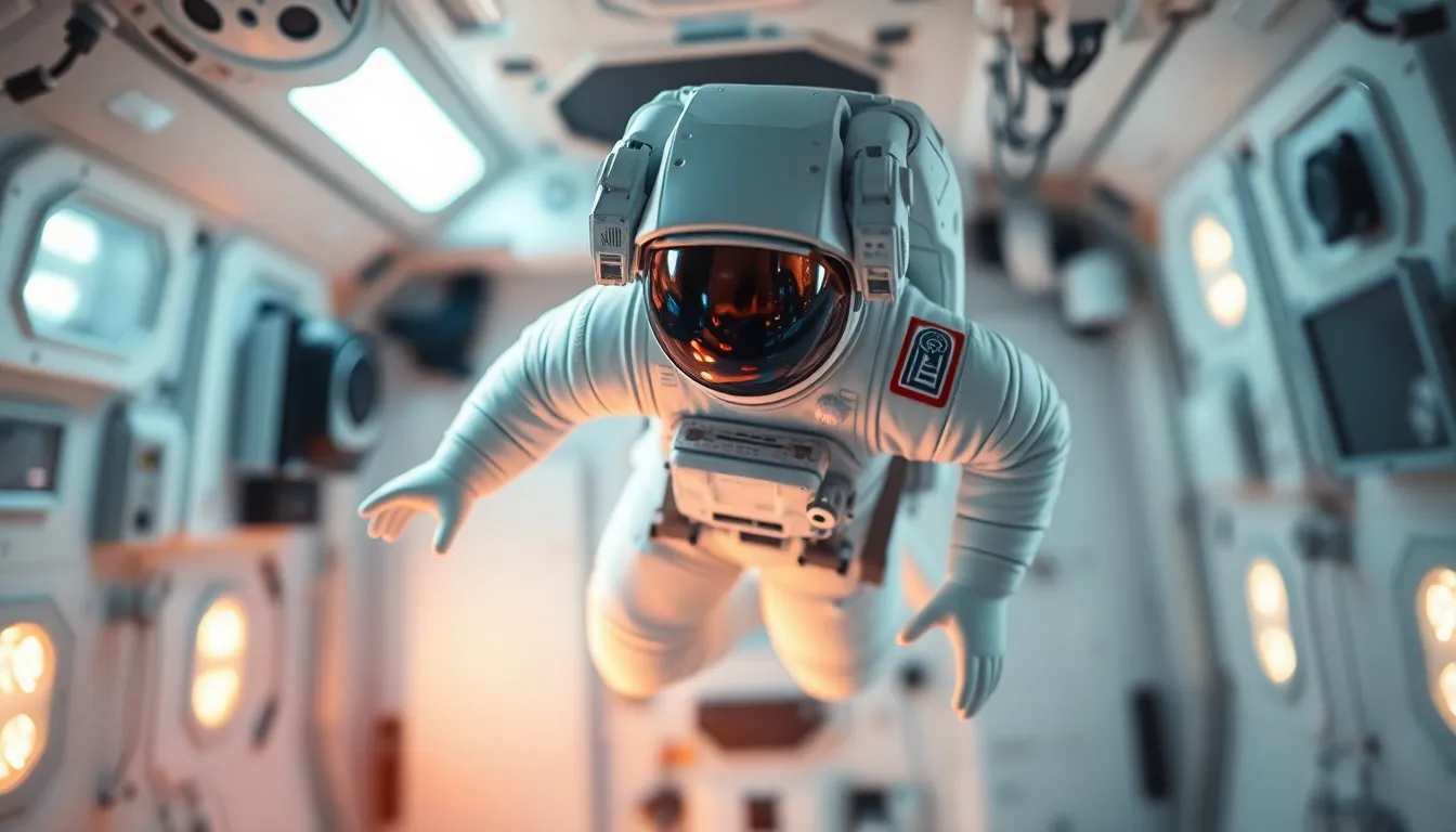 Astronaut in Zero Gravity