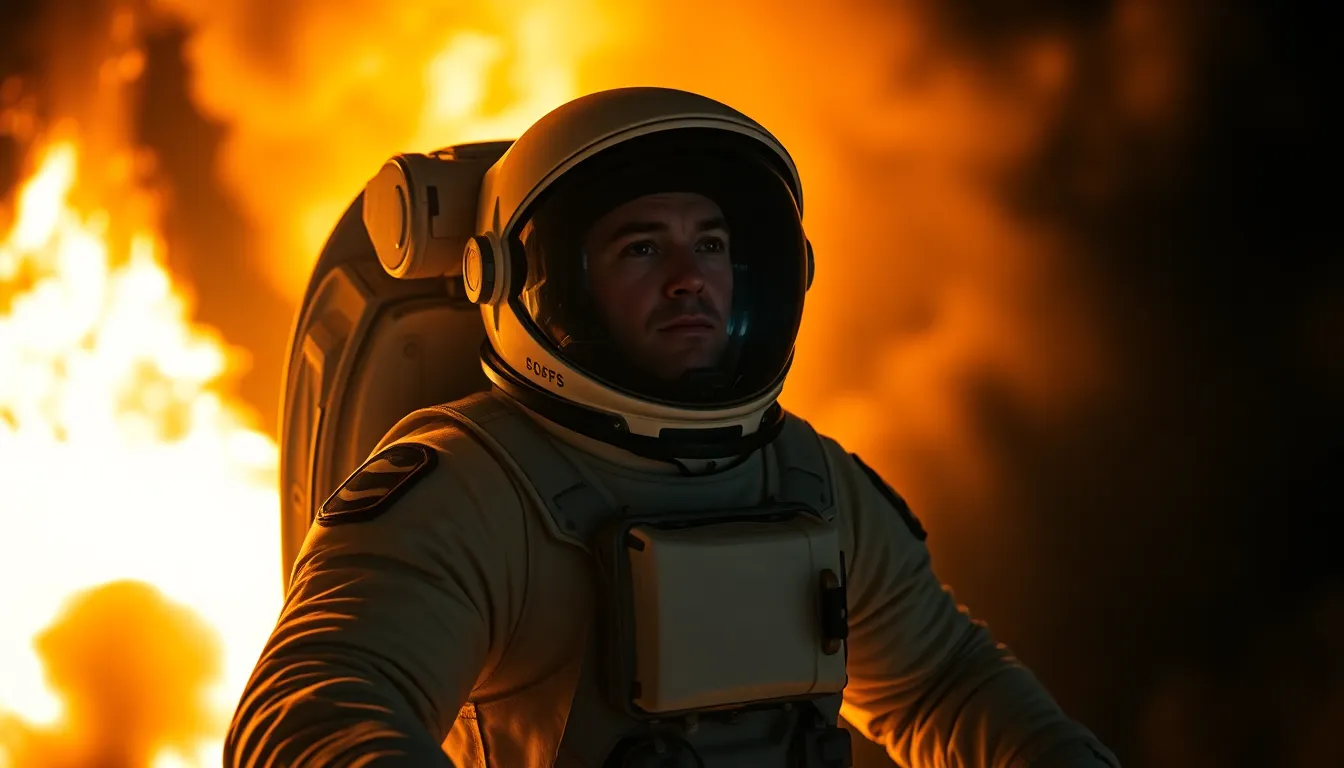 Astronaut Launching into Space