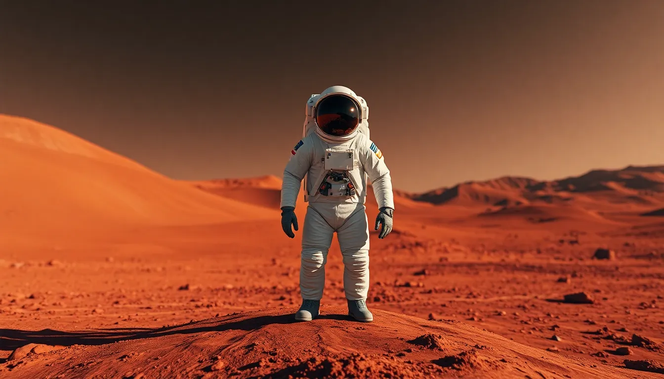 Astronaut on the Martian Surface