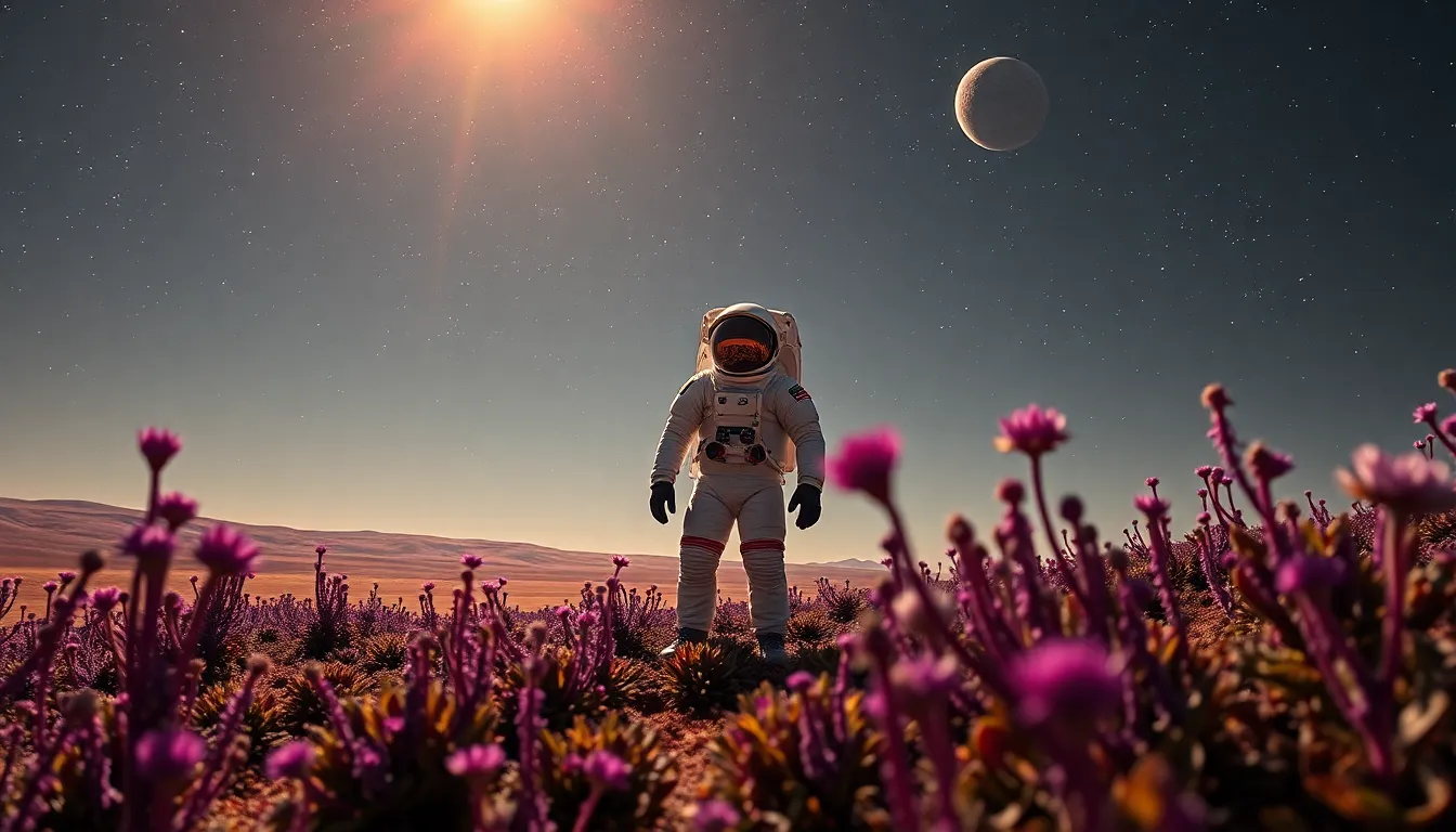 Astronaut on an Alien Exoplanet