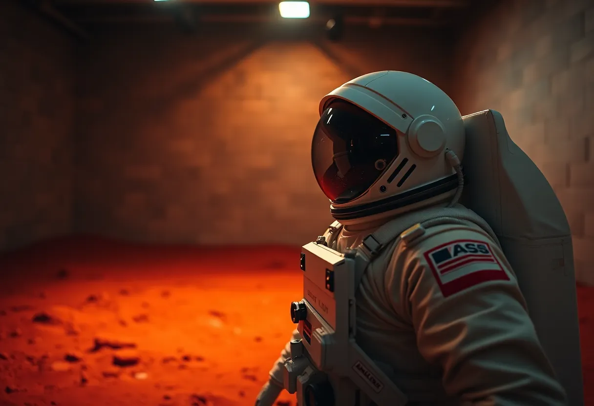 Astronaut Training on Mars Simulation