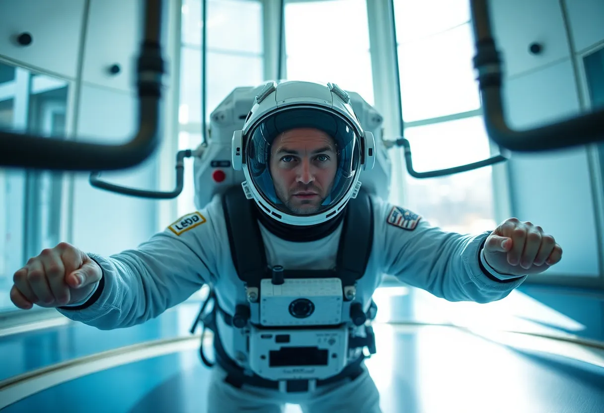 Astronaut Training in Zero-Gravity Simulation