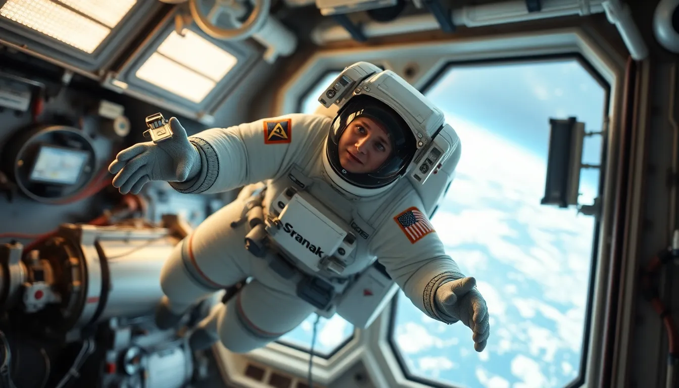 Astronaut in the International Space Station