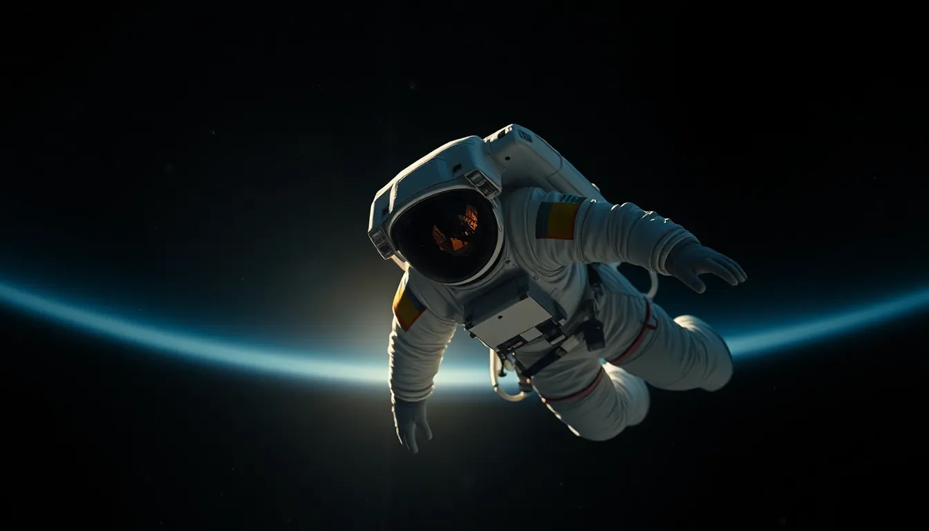 Astronaut Floating in Space