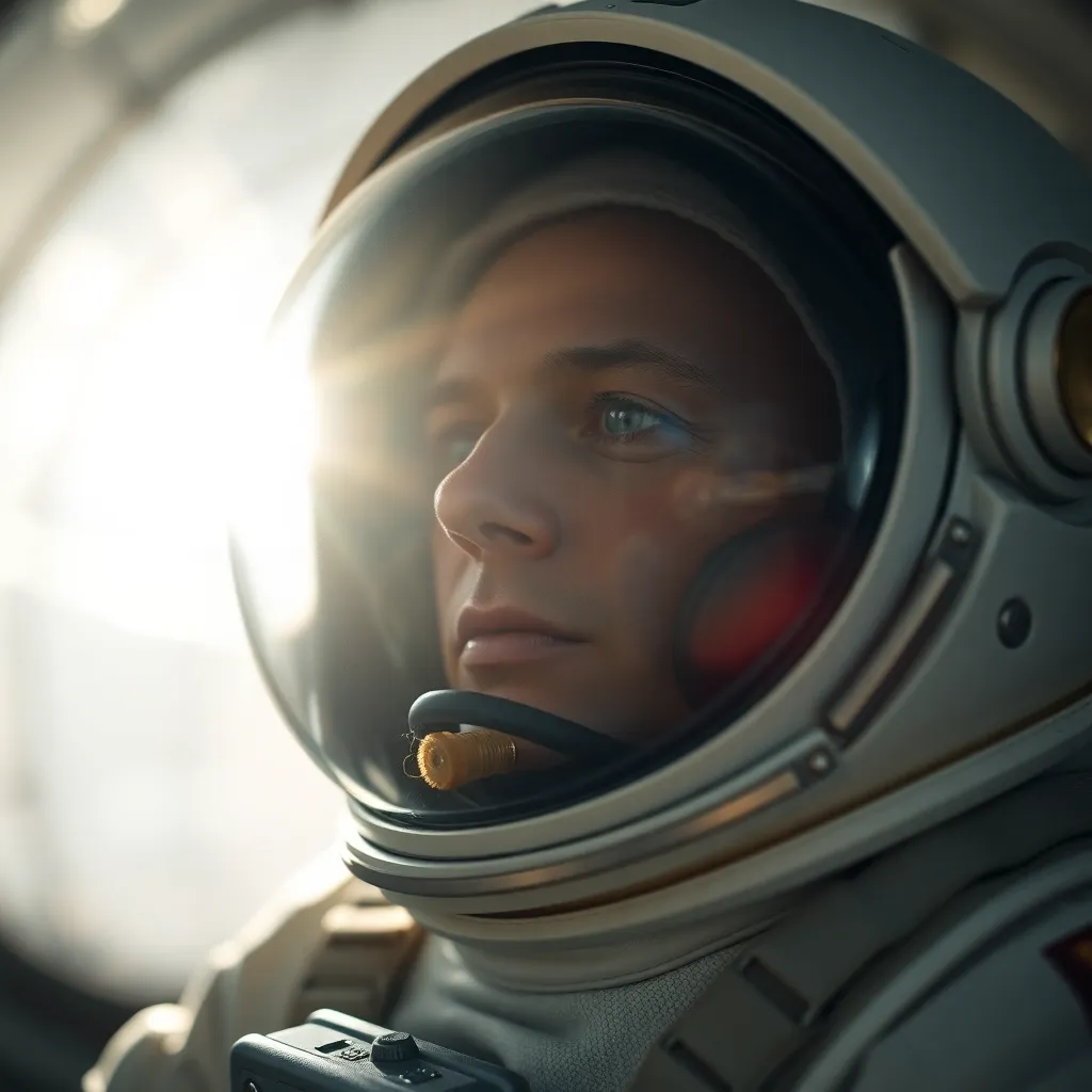 Close-Up of Astronaut's Space Suit