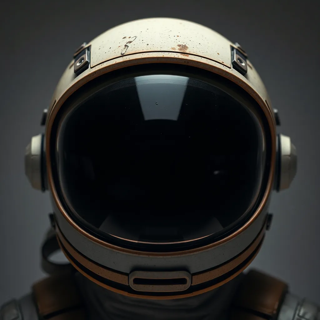 Close-Up of an Astronaut Helmet