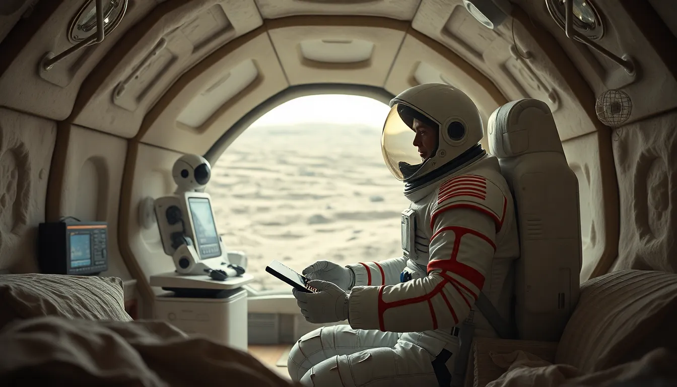 Astronaut and Robot Assistants in Lunar Habitat