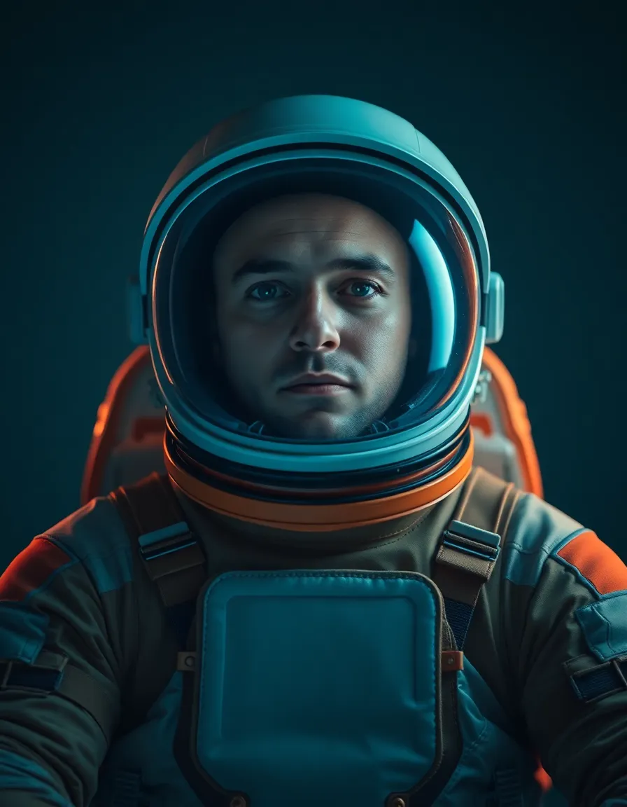 Dramatic Portrait of an Astronaut