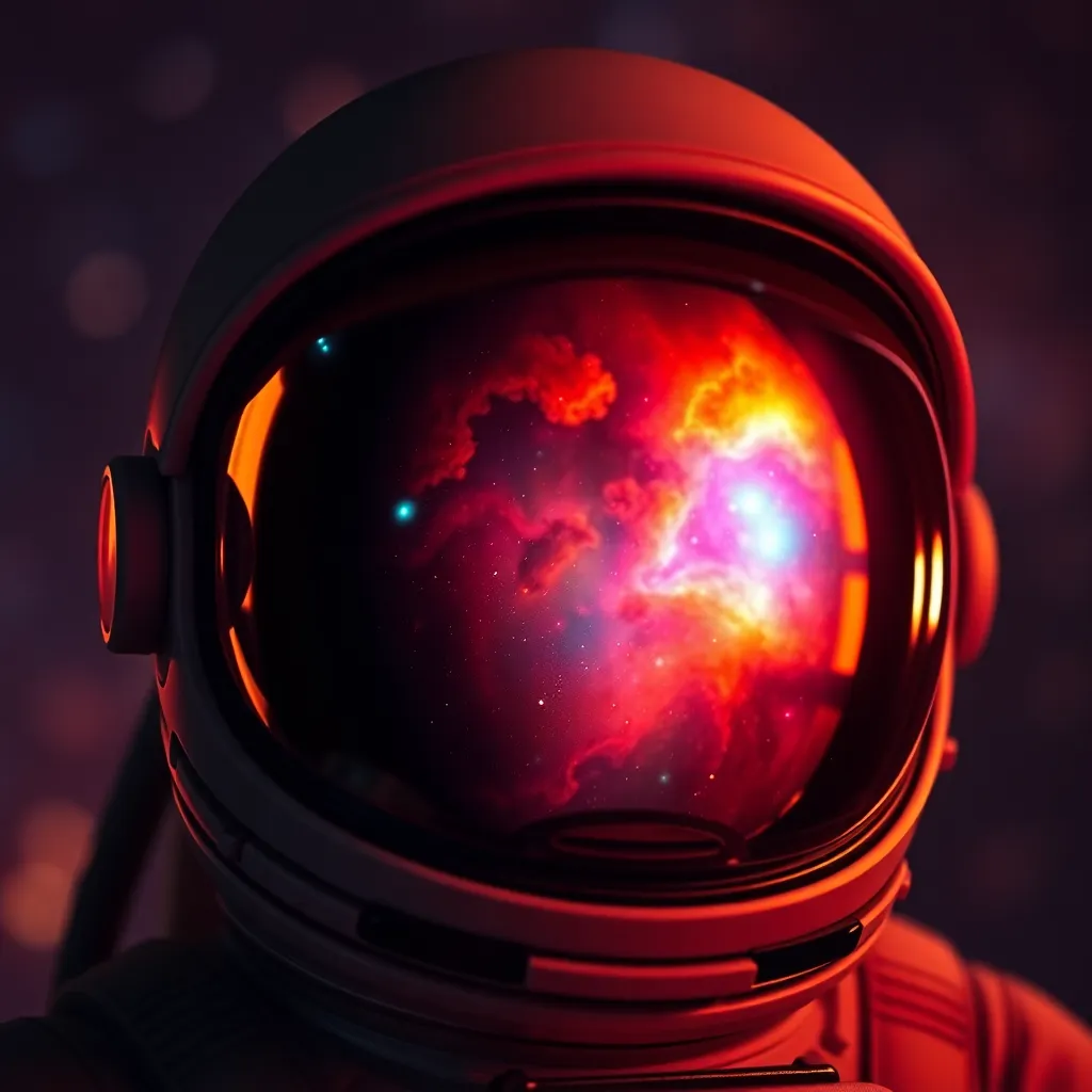 Astronaut Reaching for Space Rock