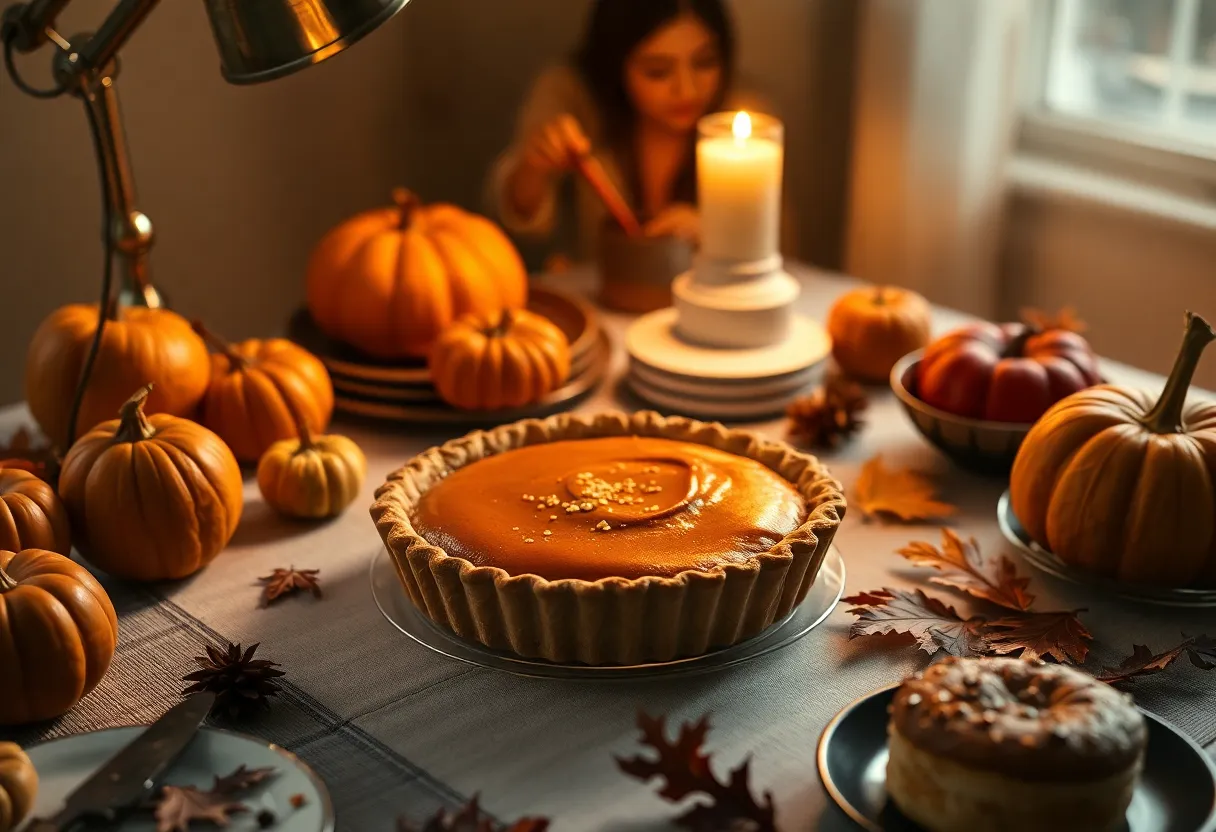Autumn Treats on a Rustic Table