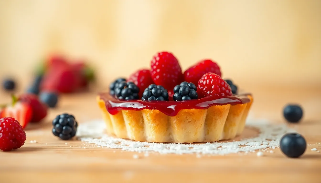 Delectable Fruit Tart with Glossy Glaze