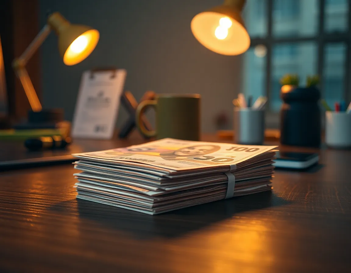 Close-Up of Credit Card and Banking App