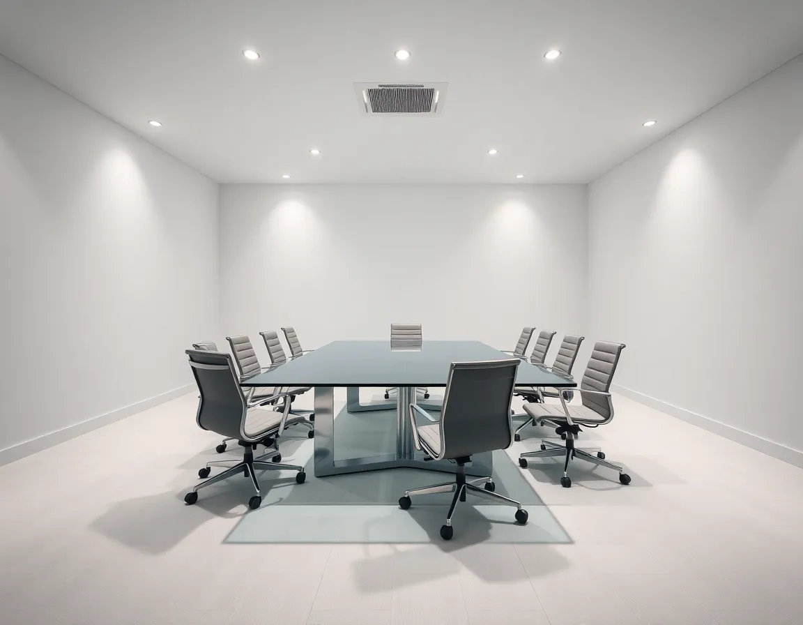 Minimalist Banking Office Conference Room