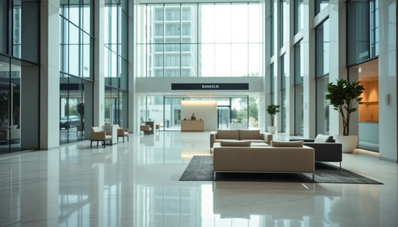 Modern Urban Bank Interior