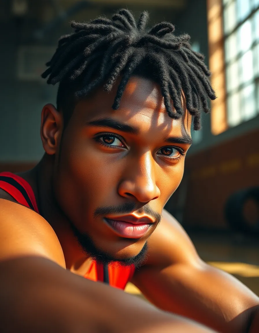 Basketball Player Portrait After Training
