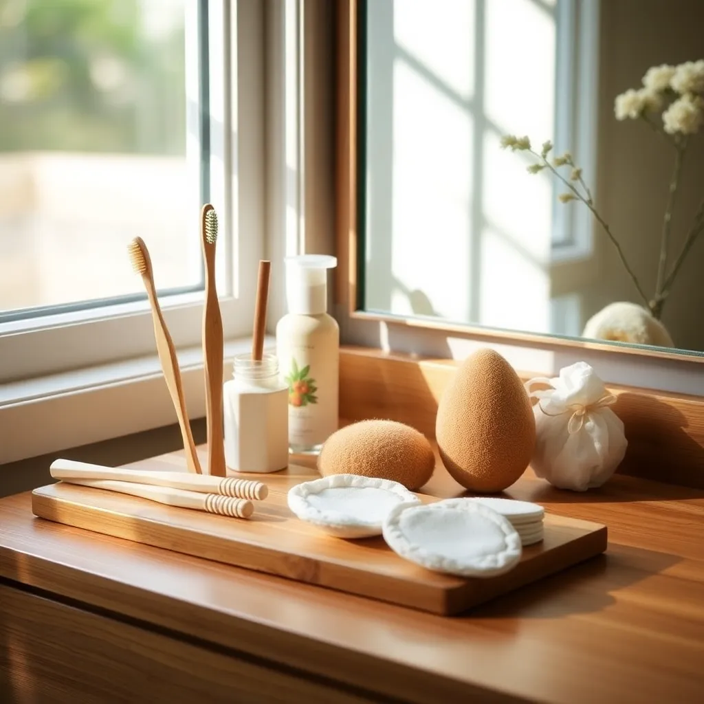 Eco-Friendly Beauty Tools on Vanity