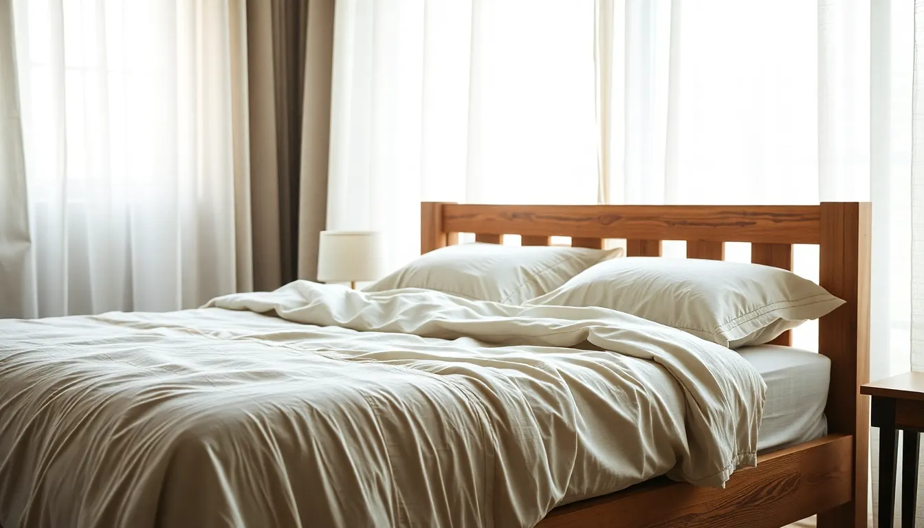 Cozy Modern Bedroom Interior with Natural Light