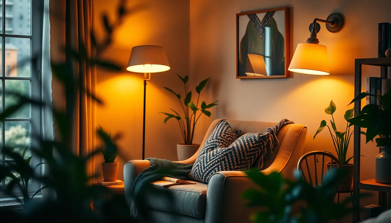 Cozy Reading Nook in a Bedroom