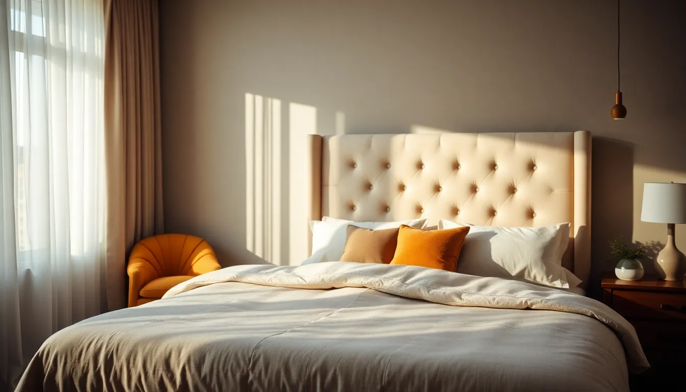 Stylish Modern Bedroom with Natural Light