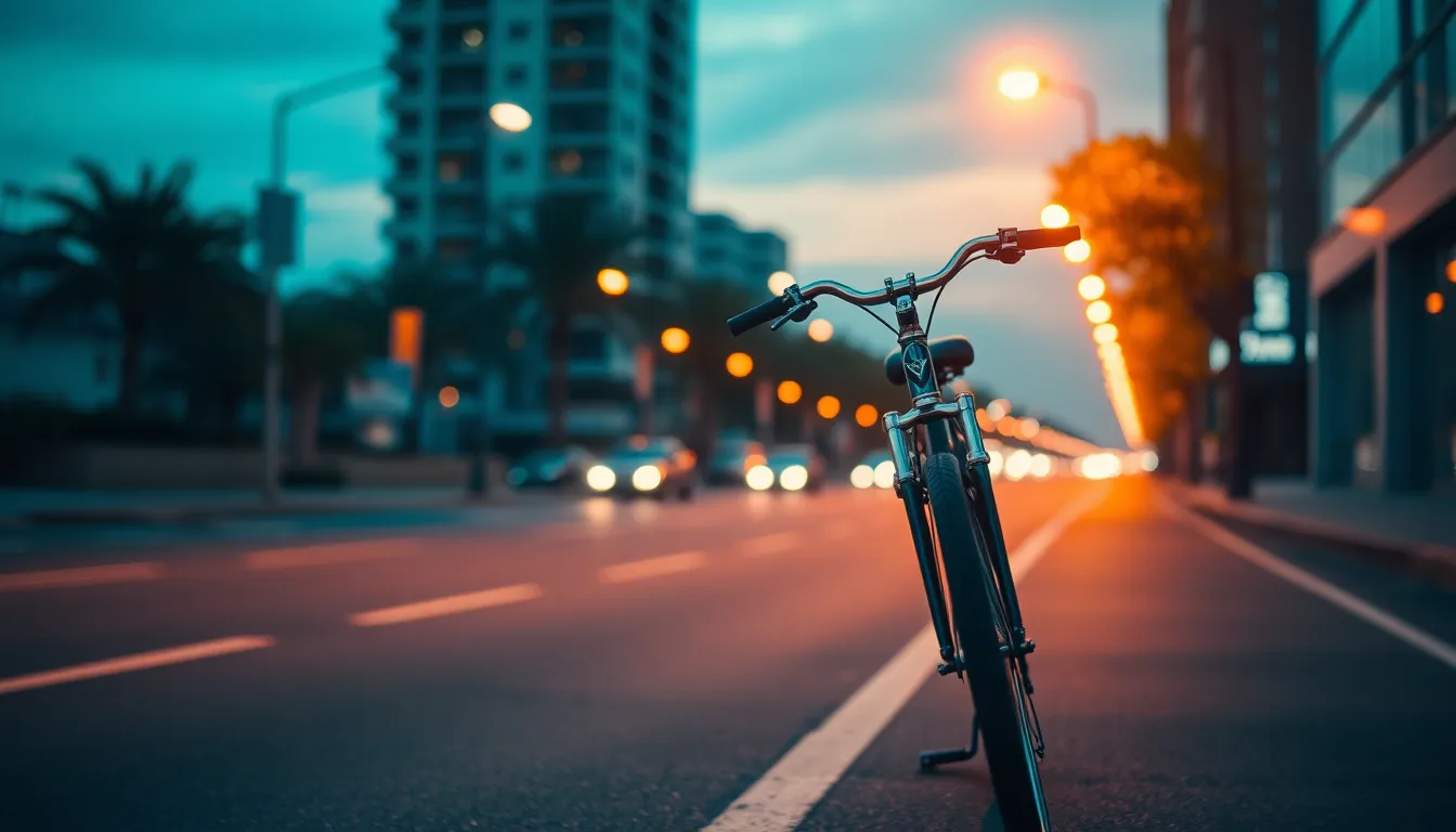Urban Bicycle at Dusk