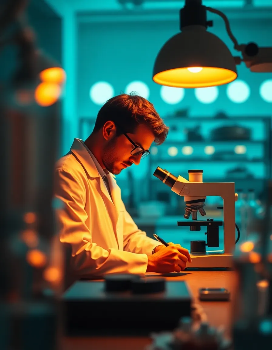 Researcher in Laboratory Setting